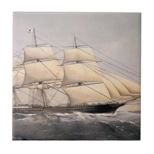 City of Adelaide Clipper ship 1800s Ceramic Tile