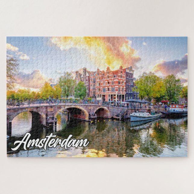 City Of Amsterdam, Netherlands Jigsaw Puzzle (Horizontal)