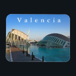 City of Arts and Sciences. Magnet<br><div class="desc">City of Arts and Sciences. Travel. Europe. Spain. Valencia. Valencia is a city in Spain, the center of the autonomous community of Valencia and the province of the same name. The third largest city in Spain is after Madrid and Barcelona. Located at the confluence of a partially drained river Turia...</div>