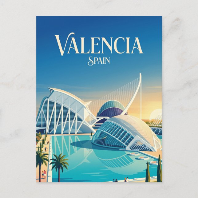 City of Arts and Sciences Spain Postcard (Front)