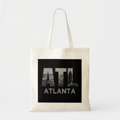 City of Atlanta Georgia Skyline Cityscape Downtown Tote Bag
