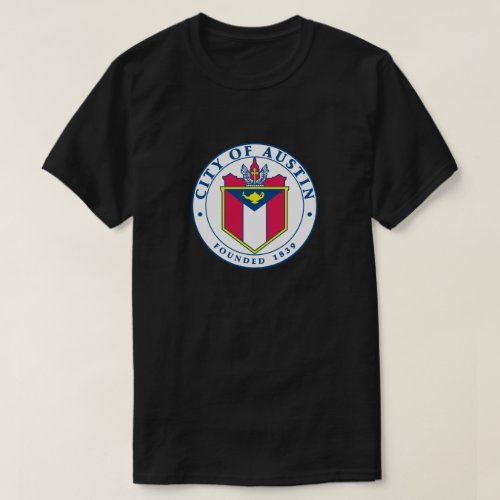 City of Austin Official Seal T_Shirt Dark