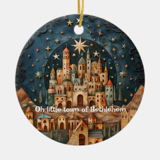 City of Bethlehem Personalized Ornament (Front)
