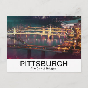 City of Bridges, Allegheny River Postcard