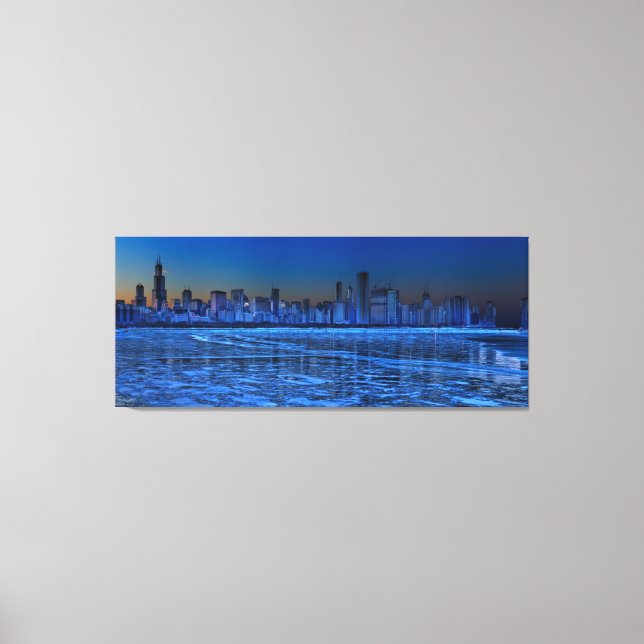 City of broad shoulders and lake Michigan Canvas Print (Front)