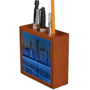 City of broad shoulders and lake Michigan Pencil Holder