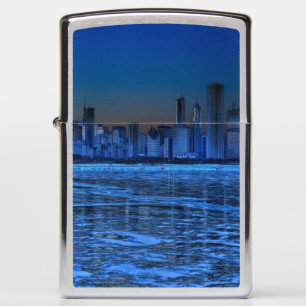 City of broad shoulders and lake Michigan Zippo Lighter