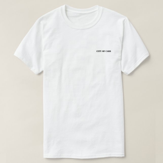City of Cars T-shirt – Urban Street Graphic Tee (Design Front)