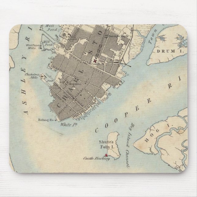 City of Charleston, South Carolina Mouse Pad (Front)