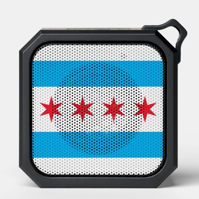 City of Chicago Flag Bluetooth Speaker (Front)