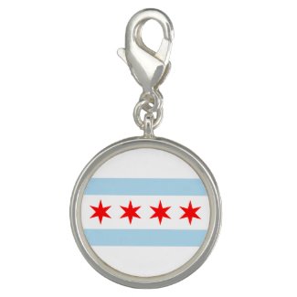 City of Chicago Flag Souvenir Charm