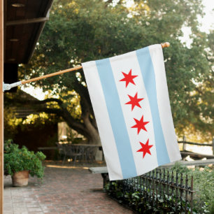 City of Chicago Illinois House Flag