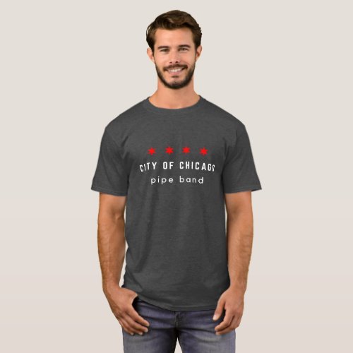 City of Chicago Pipe Band Logo Tee