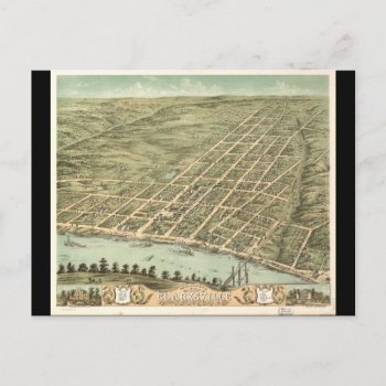 City Of Clarksville Tennessee (1870) Postcard by TheArts at Zazzle