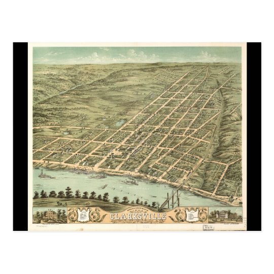 City of Clarksville Tennessee (1870) Postcard | Zazzle.com