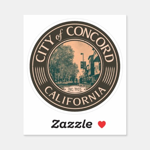 CITY OF CONCORD CALIFORNIA _ TODOS SANTOS PLAZA STICKER
