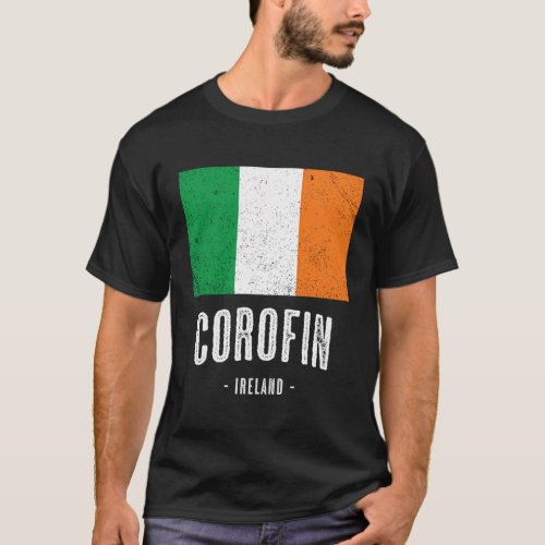 City Of Corofin Ireland Irish Flag T_Shirt