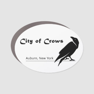 City of Crows logo oval fridge or Car Magnet
