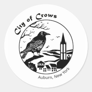City of Crows round stickers