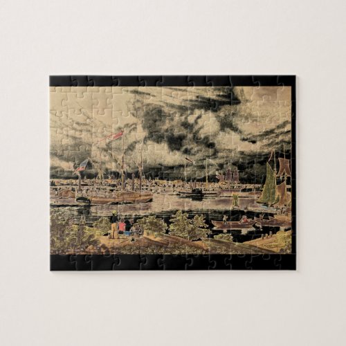 City of Detroit Michigan_Engravings Jigsaw Puzzle