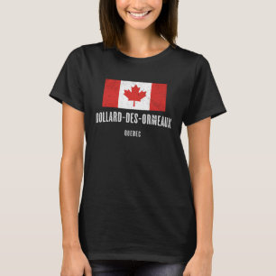 City of Dollard des Ormeaux CANADA Canadian Flag T-Shirt