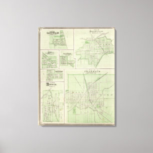 City of Franklin, Johnson Co with Shelbyville Canvas Print