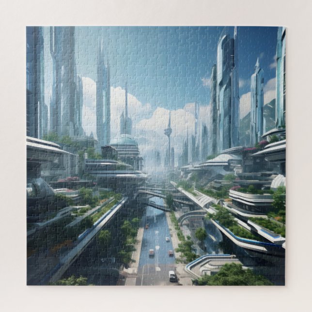 City of Future Jigsaw Puzzle (Vertical)