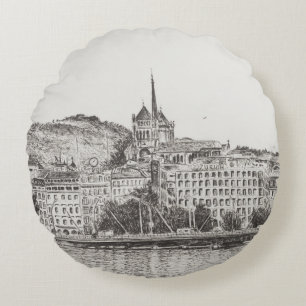 City of Geneva 2011 Round Pillow