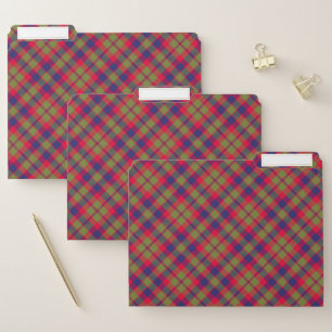 City of Glasgow Tartan Scottish Plaid File Folder