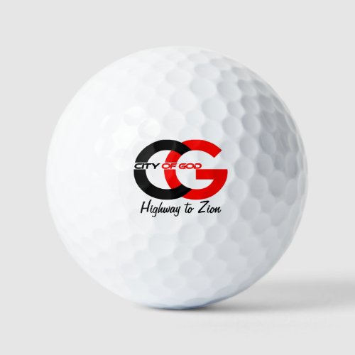 City of God Logo Golf Ball Set
