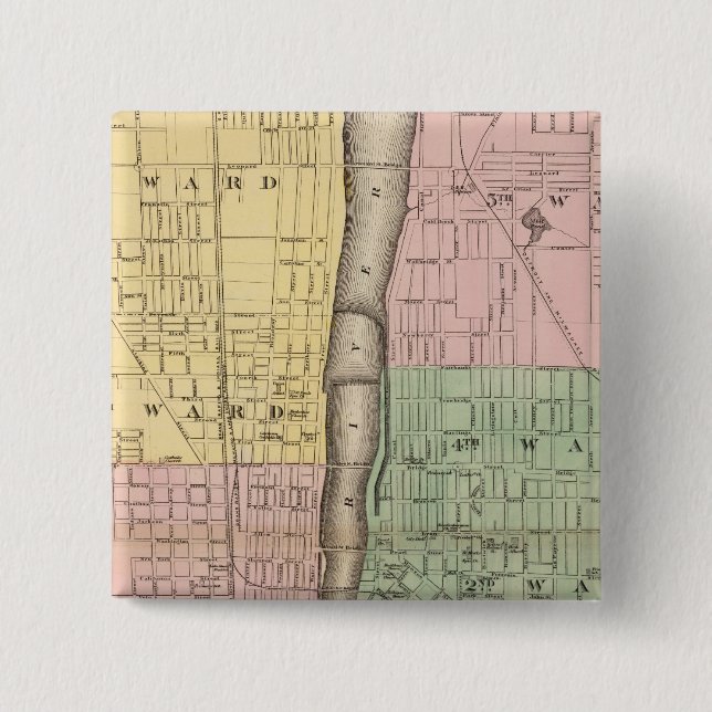 City of Grand Rapids, Kent County Pinback Button (Front)