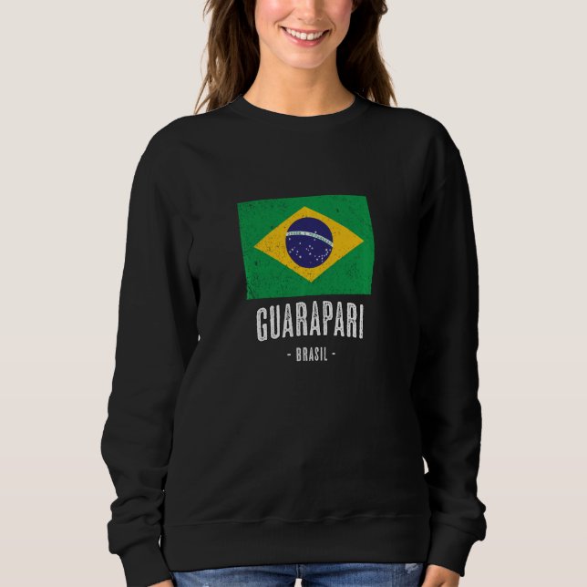 City Of Guarapari  Brazil Br Brazilian Flag Merch Sweatshirt (Front)