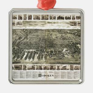City of Hoboken, New Jersey (1904) Metal Ornament