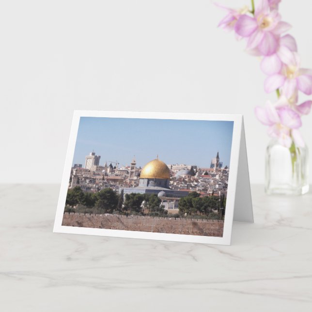 City of Jerusalem, the Dome of the Rock Card (Orchid)