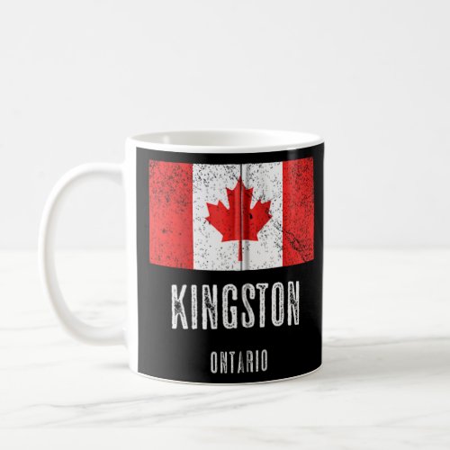 City Of Kingston Canada Canadian Flag Merch Zip  Coffee Mug