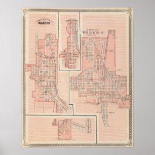 City of Kokomo, Howard Co with Marion Poster