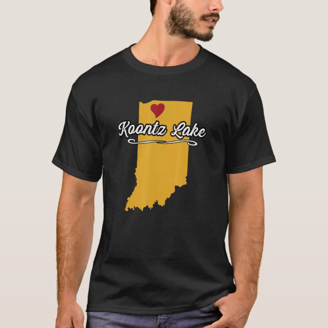 City Of Koontz Lake Indiana Hoosier  Merch T-Shirt (Front)