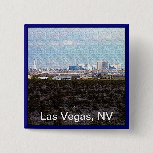 City of Las Vegas Pinback Button (Front)