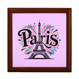 City of Lights: Bold Paris Typography Art Gift Box