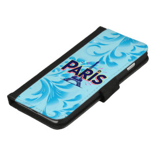 City of Lights: Bold Paris Typography Art iPhone 8/7 Plus Wallet Case