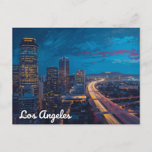 City of Lights – Los Angeles Skyline Postcard