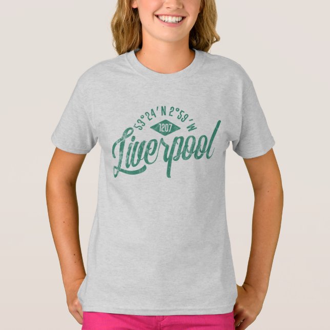 City of Liverpool Coordinates Tee Shirt (Front)