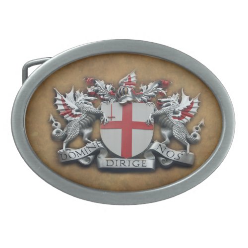 City of London Arms Oval Belt Buckle
