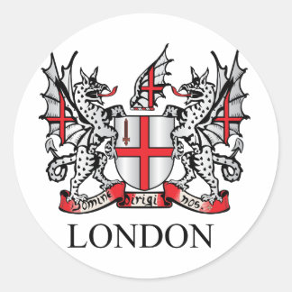 City of London coat of arms Classic Round Sticker