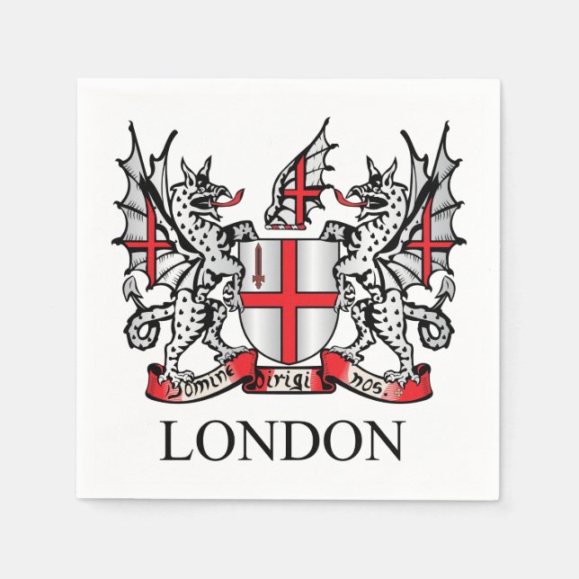 City of London coat of arms Paper Napkins (Front)