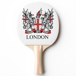 City of London coat of arms Ping Pong Paddle