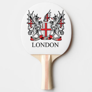 City of London coat of arms Ping Pong Paddle