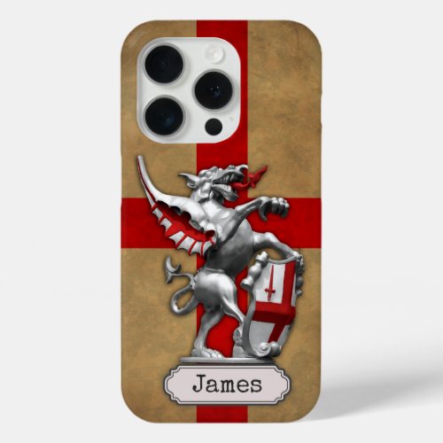 City of London Dragon Personalizable iPhone 15 Pro Case