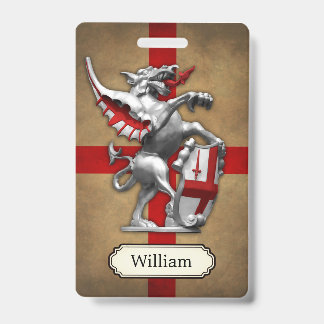 City of London Dragon Personalized Badge