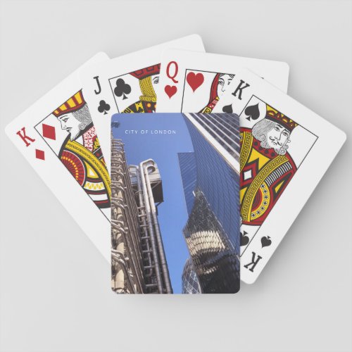 City of London England skyscrapers photography Playing Cards